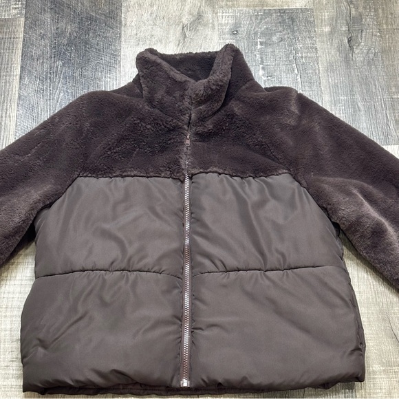 And Now This-Women's Mixed-Media Puffer Jacket, (for Clarissa) - Picture 3 of 14